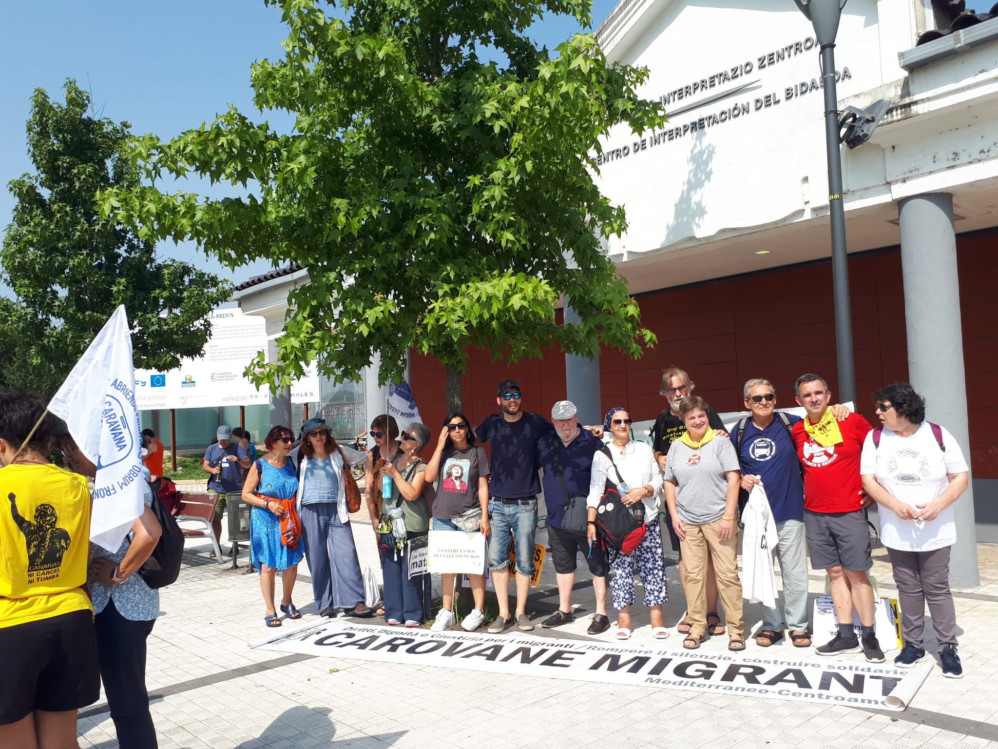 Chaîne humaine Bayonne mars 2022